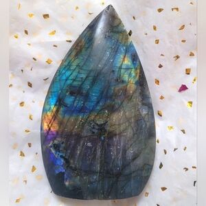 Labradorite Teardrop Art Piece